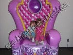 Princess Throne rental phoenix, Scottsdale az, Giant Princess Chair rental az